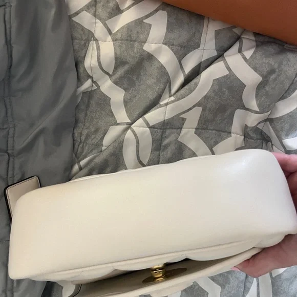 Chalk coach quilted Madison handbag